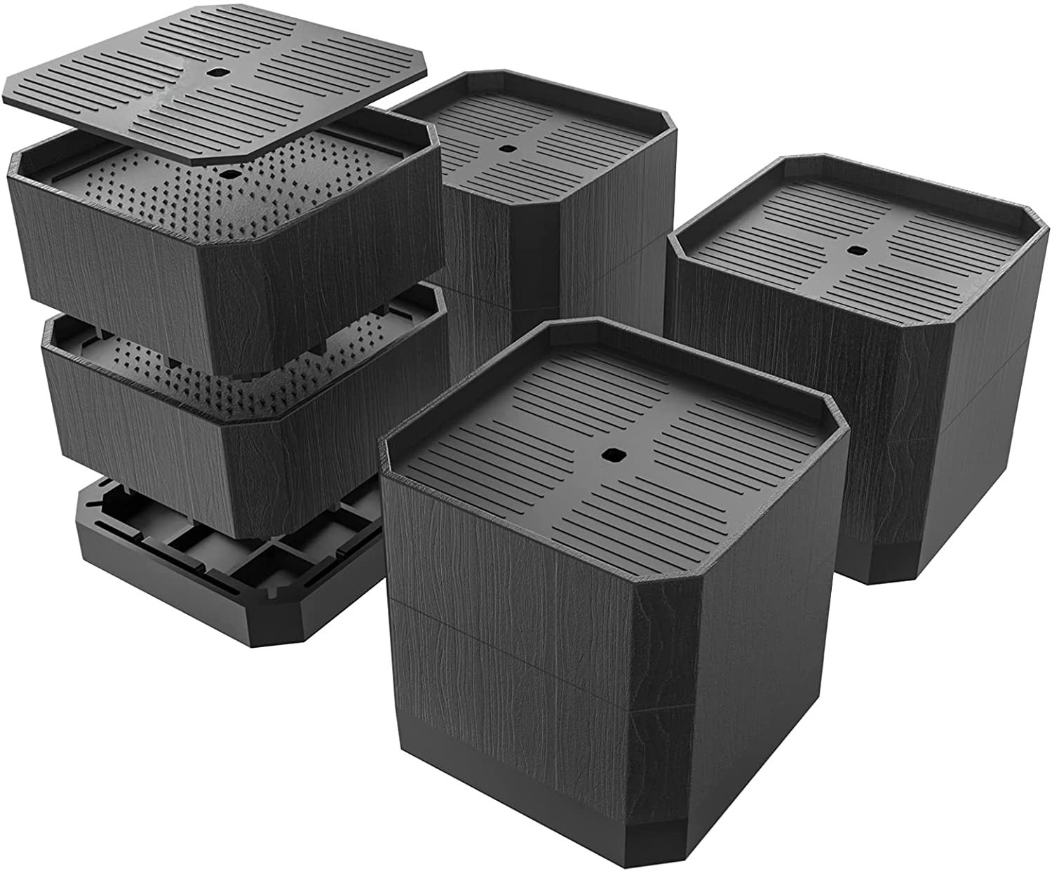 Full Edge Bed Foot Elefying Mat Furniture Foot Mat Stacking Non-Slip Cabinet Foot Base Refrigerator Washing Machine Base Table and Chair