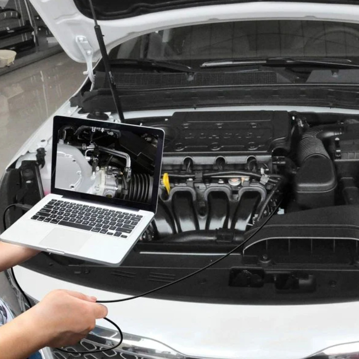 HD industrial pipe endoscope 7mm mobile phone external camera car visual inspection repair endoscope