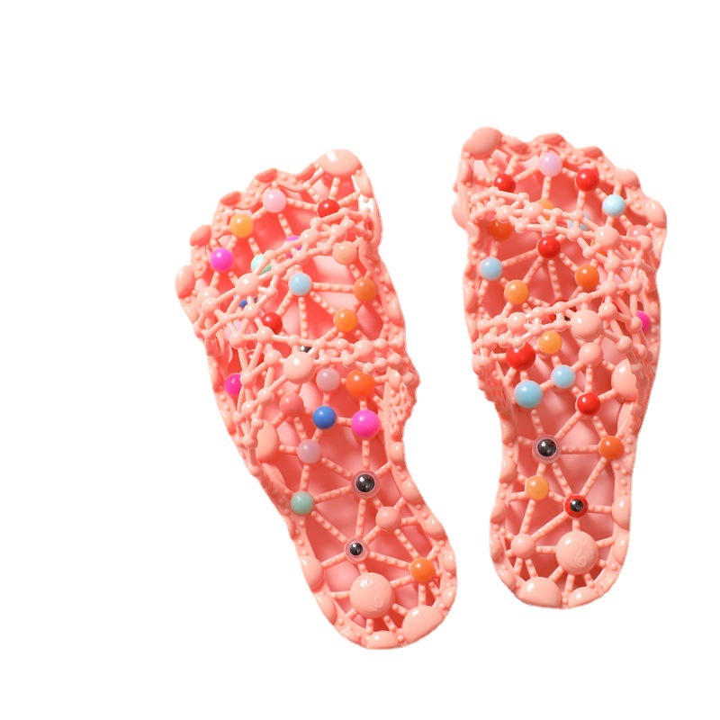 Massage Slippers Women's Summer Foot Particles Health Foot Therapy Indoor Home Bathroom Non-slip Bath Quick-drying Home Health Care