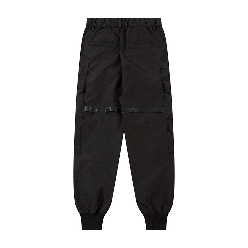 Functional style overalls men's national fashion brand loose ankle-tied heavy industry tactical multi-pocket umbrella pants motorcycle charging trousers