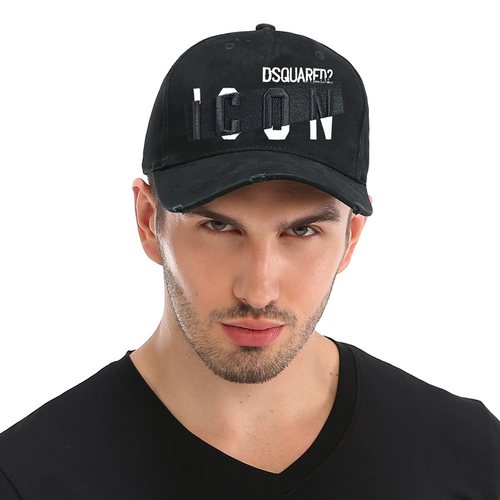Men's fashion brand baseball cap ICON peaked cap cross-border European and American DSQ2 casual outdoor street fashion sun hat