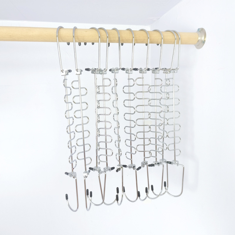 Multi-functional Clothes Hanger Dormitory Home Magic Folding Clothes Storage Artifact Space-saving Iron Multi-layer Clothes Support