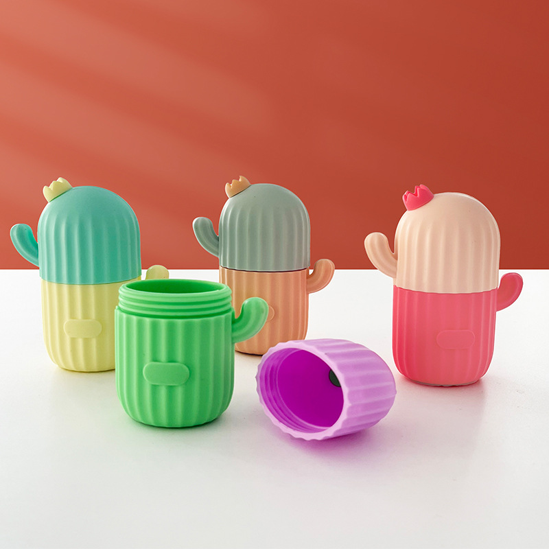 Cross-border new facial ice mold for beauty makeup portable thickened silicone beauty massage cactus facial Ice Cube