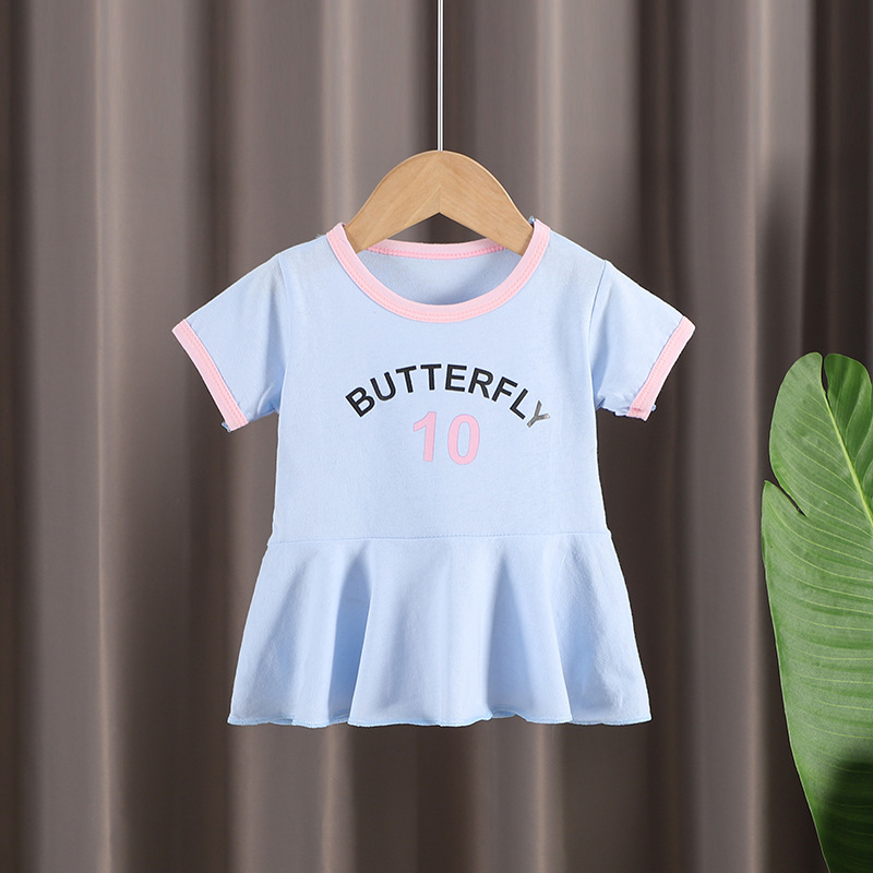 2022 summer new girls' dress Western style baby princess dress Korean style infant small skirt casual nightdress