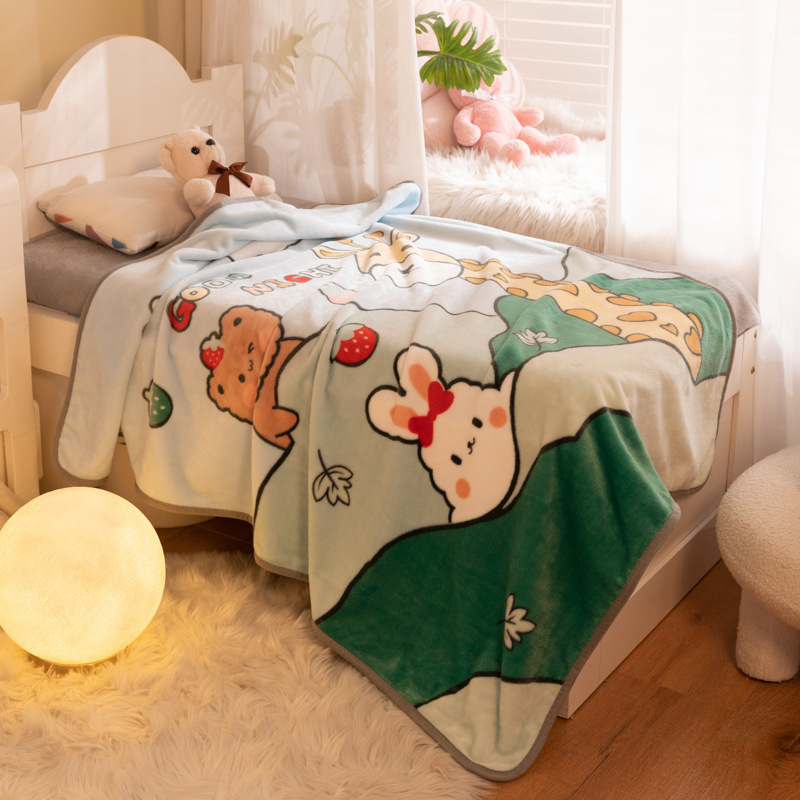 Cartoon Children's Blanket Kindergarten Lunch Break Blanket Baby Blanket Faleirons Four Seasons Gift Welfare Blanket