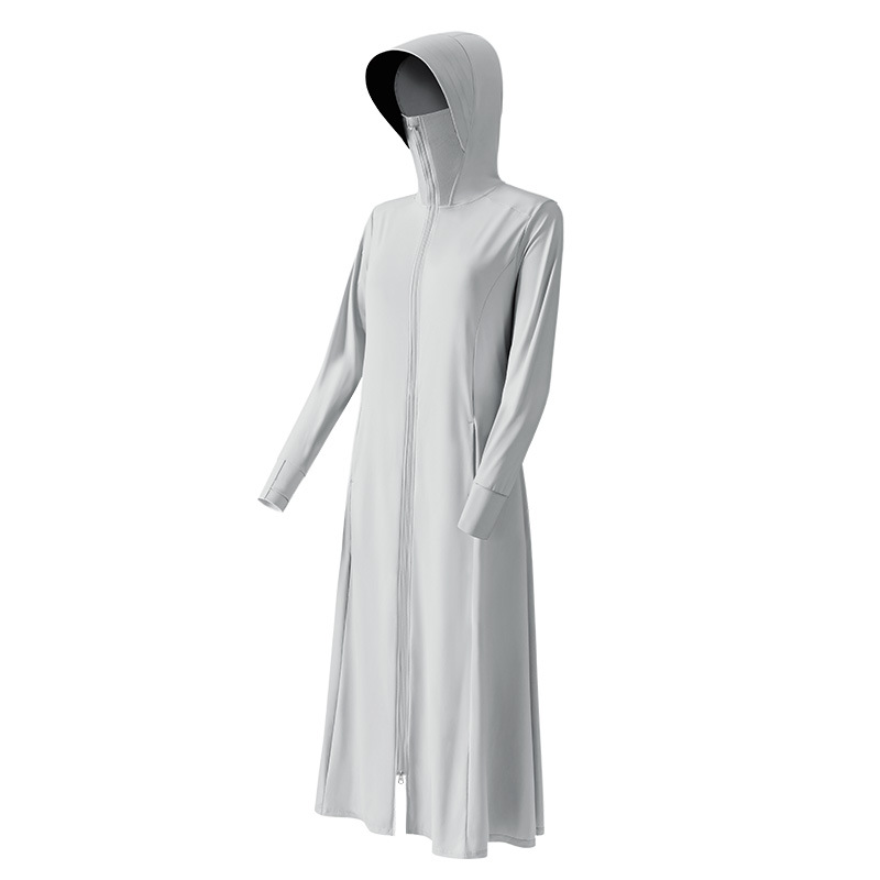 Women's Spring and Summer Anti-ultraviolet Full-protective Ice Silk Breathable Full-body Sun-protective Clothing Small Fresh Fairy