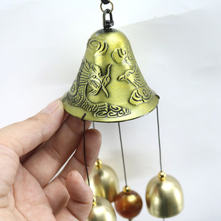 G-55 big bell wind chimes alloy vintage wind chimes home store Longfeng Chengxiang pendant wind chimes cross-border supply
