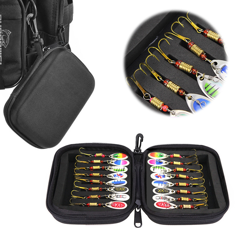 Luya Sequin Storage Bag Luya Supplies Sequin Storage Bag Hook Sequin Box EVA Waterproof Bait Bag Fishing Gear