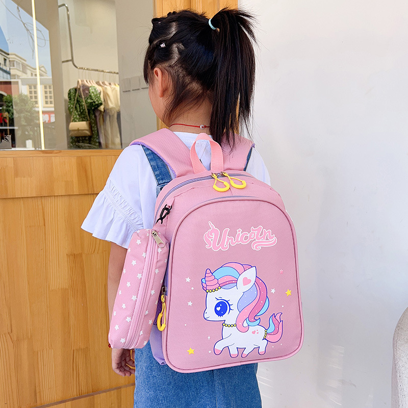 Children's Schoolbag Kindergarten Large Medium Small Backpack Baby Backpack Boys and Girls Cartoon Cute New Backpack Wholesale