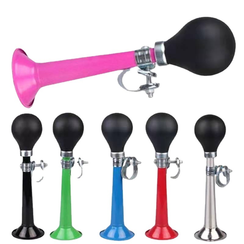 Mountain Bike Bell Black Airbag Iron Horn Bell 7 Inch 9 Inch Electroplated Air Horn Snail Bicycle Accessories