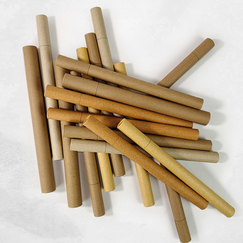 Factory direct in stock line incense tube incense barrel incense box incense universal packaging blank paper plain tube printing logo