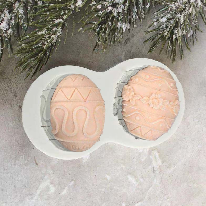 Easter Egg Mold Bunny Silicone Mold DIY Chocolate Cake Decoration Baking Tools Drop Glue Mold