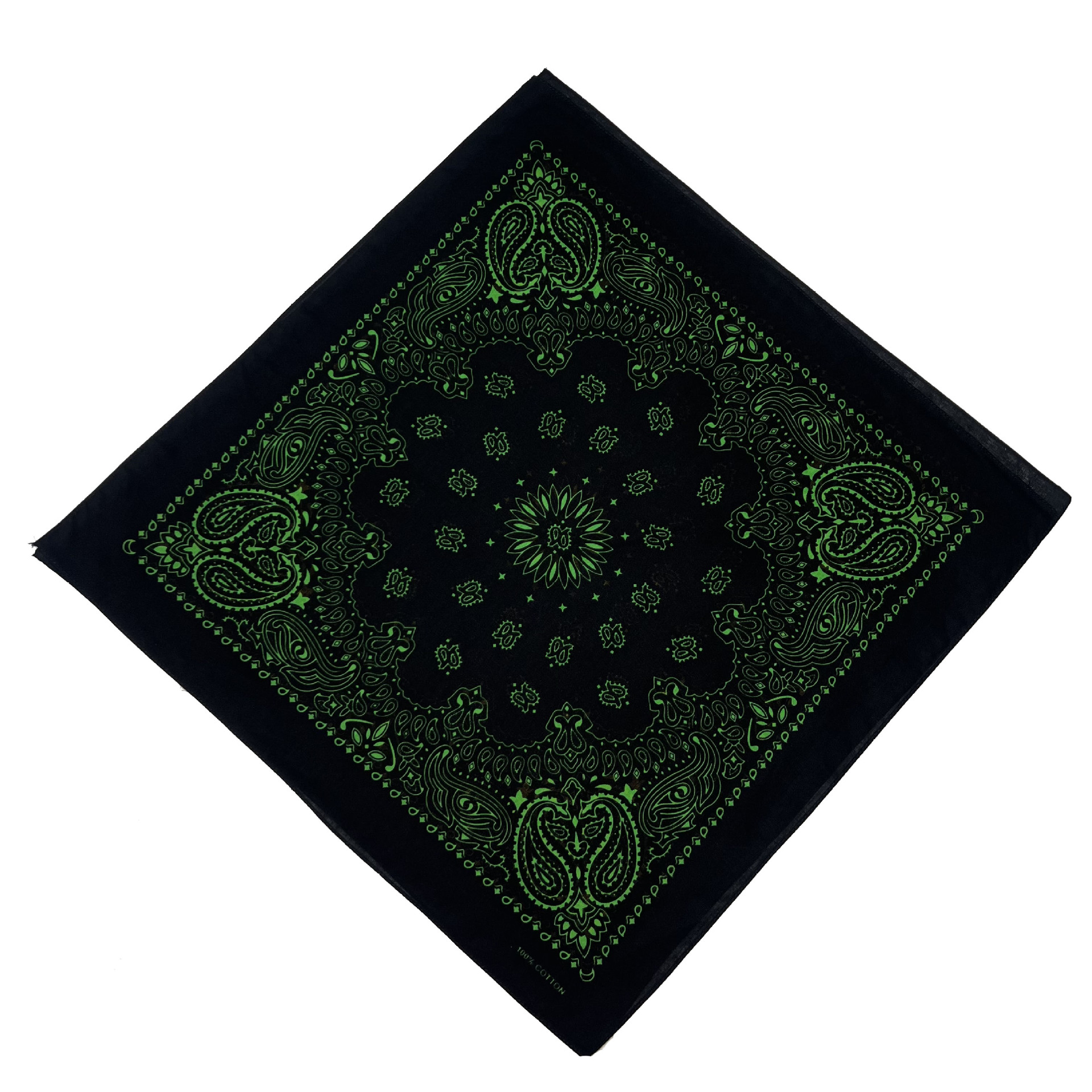New cotton square hip hop hip hop hip hop hip hop black background contrast sunflower bandana headscarf wholesale
