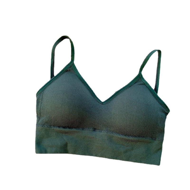 Explosive Large u-Cross Beauty Back Seamless Sling Threaded u-Shaped Chest Wrap Women's Anti-walking Outer Wear Base Vest Underwear Women's Underwear