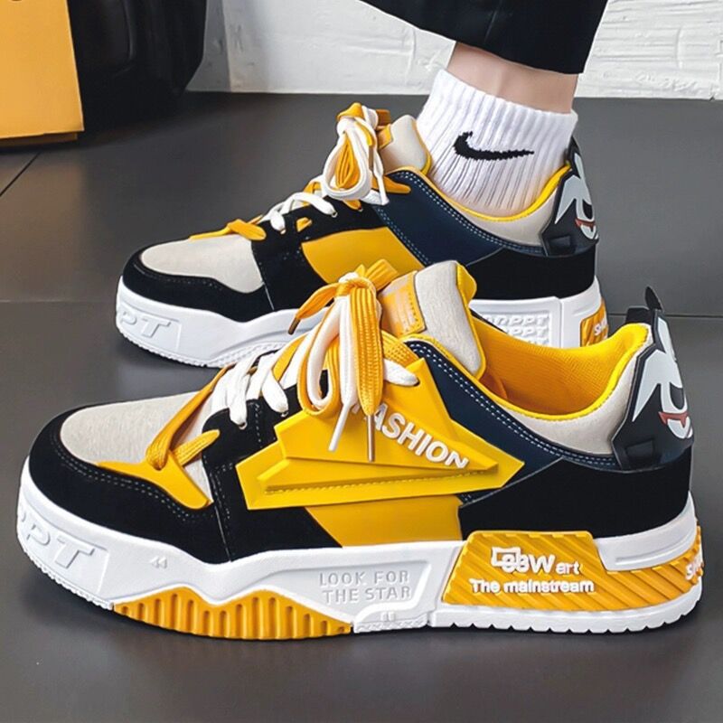 Autumn men's shoes new breathable shoes men's Korean-style fashionable all-Match platform sneakers sports casual shoes Daddy Fashion Shoes