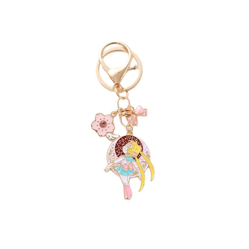 South Korea Original Cute Unicorn Pony Rainbow Keychain Girl's Heart Best Friend Bag Pendant Couple Accessories