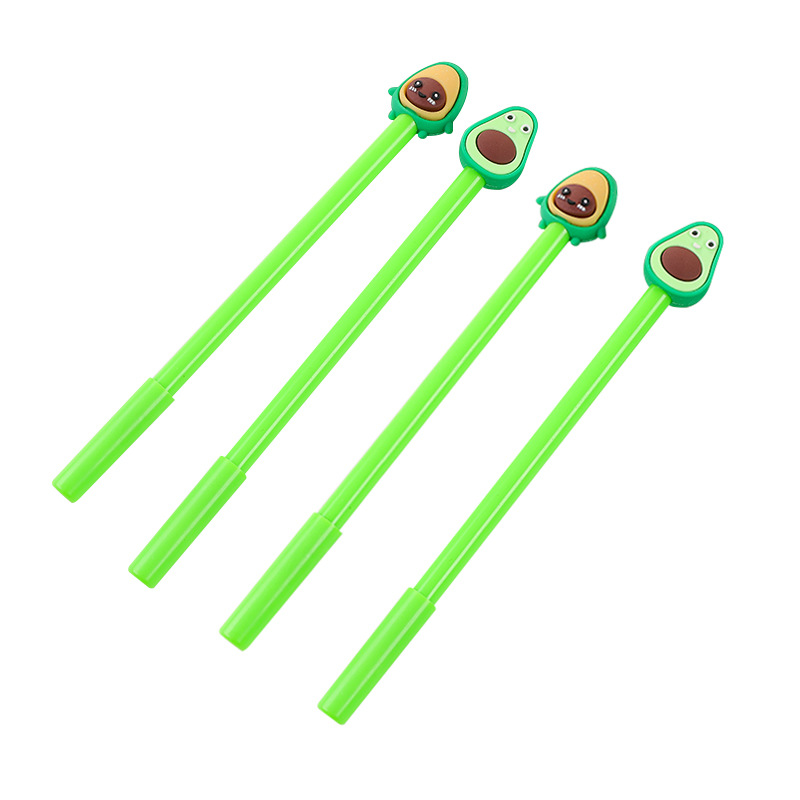 Creative student pen avocado modeling gel pen fun office pen stationery office supplies water-based Signature Pen