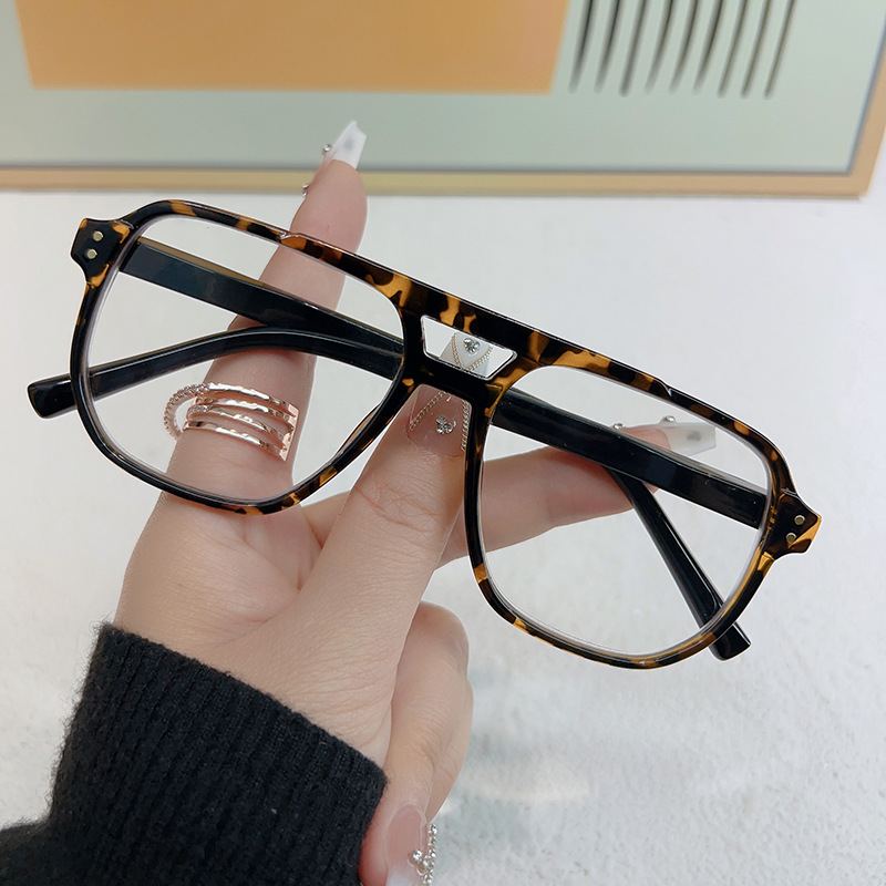 New Retro Box Korean Style Reading Mirror European and American Cross-border Fashion Anti-blue Light Reading Mirror Men's HD Reading Mirror