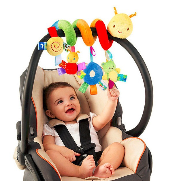 Baby Label Bed Wrap Caterpillar Bed Wrap Color Label Bed Wrap Lathe Hanging Pacifying Doll Baby Pacifying Toy