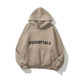 FEAR OF GOD double-line ESSENTIALS new fleece-lined sweater trendy brand letter men's and women's hoodie F