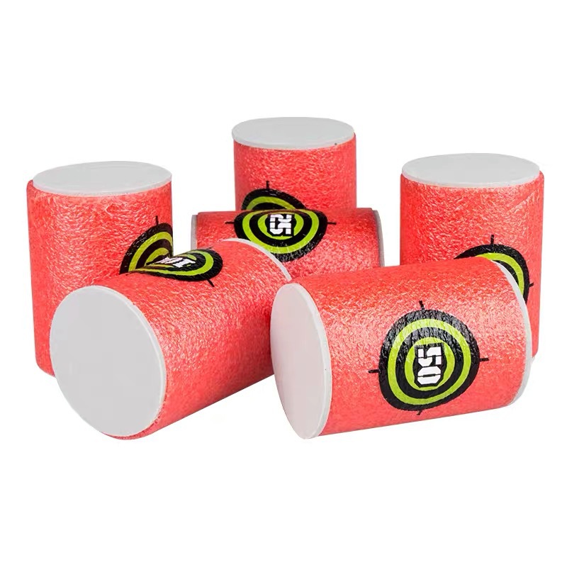 Elite Bullet EVA Bullet Target Foam EVA Target Color Size Can Be Customized with 6 Pieces OPP Bag Packaging