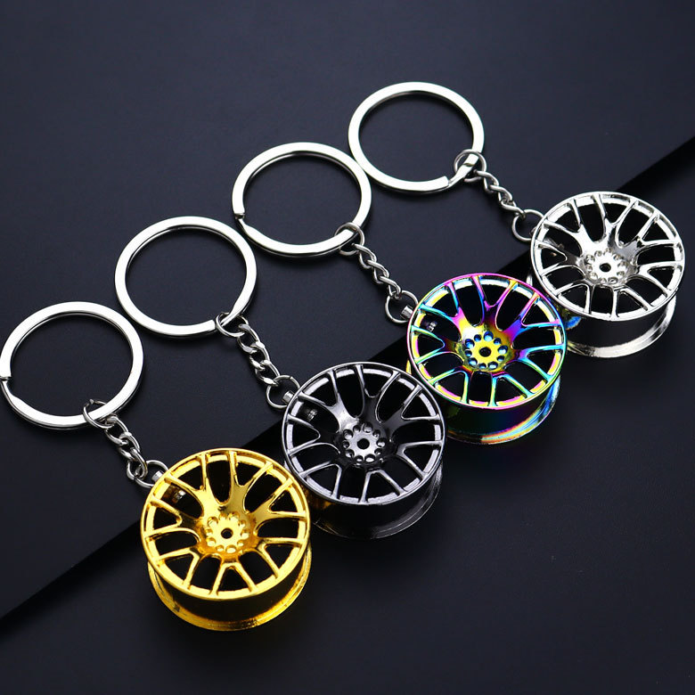 工場の優良品質の亜鉛合金のキーホルダーのアイデアの自動車のハブのキーホルダーのペンダントの贈り物の工芸品はlogoを印刷することができます。|undefined