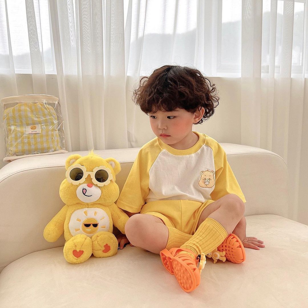 Baby summer clothes children's short sleeve suit summer boys and girls two-piece children's clothes Korea sister clothes wholesale