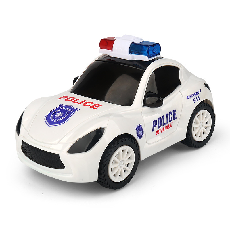 New electric police car colorful light music Universal driving car model toy gift wholesale stall