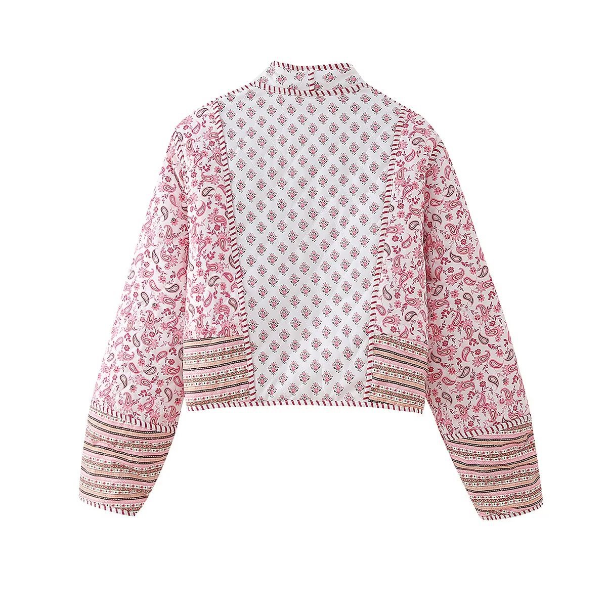 Fall 2023 new European and American cross-border women's clothing street fashion personality double-sided quilted jacket w028 5876_voghion.com