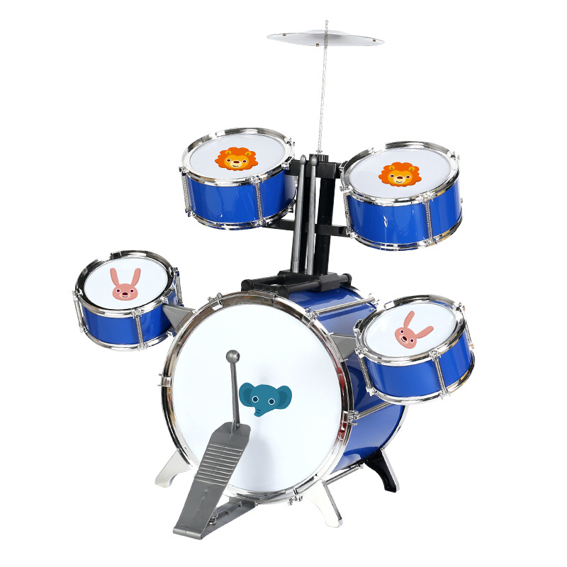 Children's oversized floor-to-floor five drum set drum toys percussion instrument combination drum toys wholesale a generation of hair