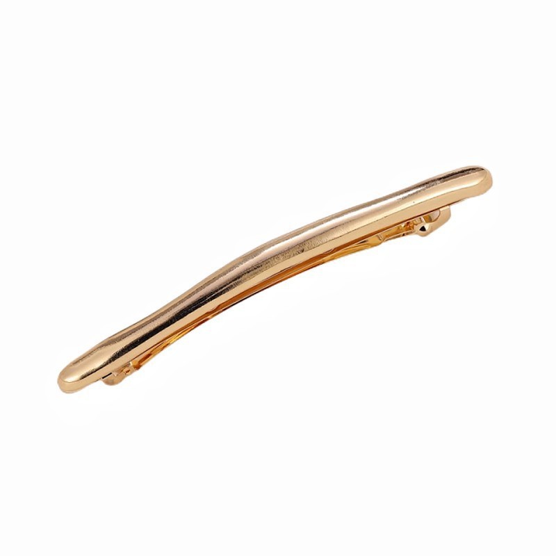 Niche design metal hairpin texture summer simple all-match back head side clip spring clip hair accessories