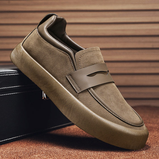 2025 spring new breathable men's bean shoes Korean fashion casual shoes young men's shoes trend single shoes