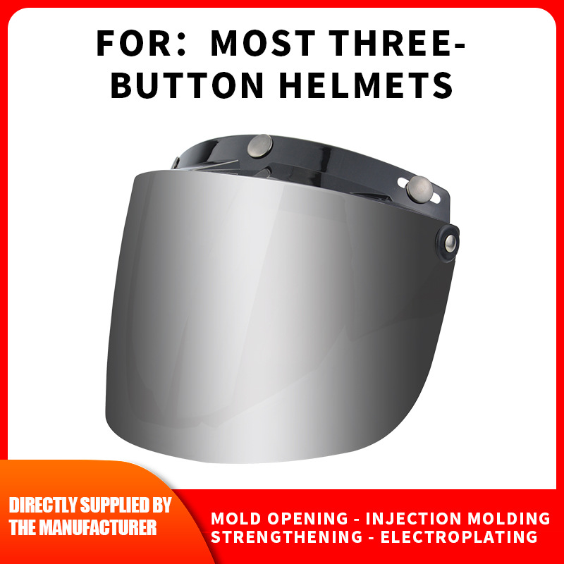 Cross-border new motorcycle helmet lenses for button helmets retro liftable motorcycle 2007