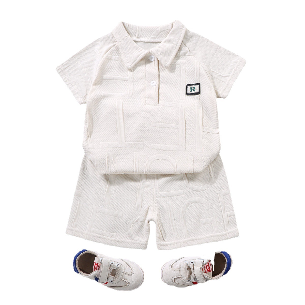 New Children's Short Sleeve Set Boys' Fashion Shorts Set Summer Girls Casual Sportswear Polo Shirt Children's Clothing