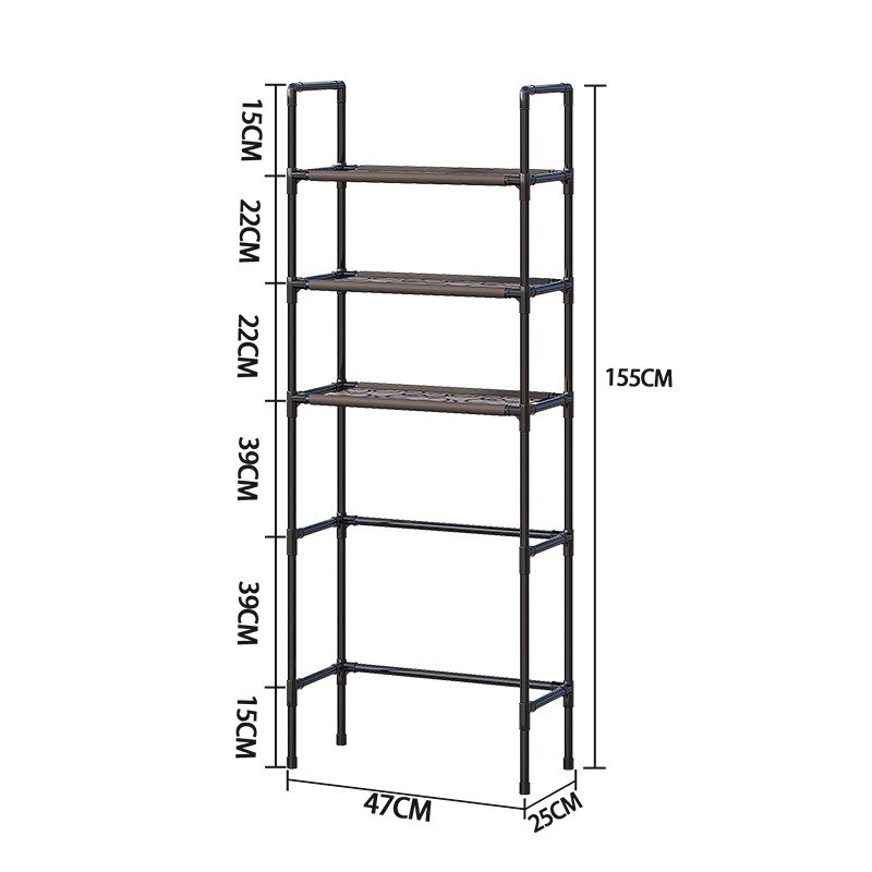 床置きトイレ収納ラックバスルームキッチンオーガナイザー穴あけ不要トイレ棚家の装飾コーナー棚バスルームコーナー|undefined