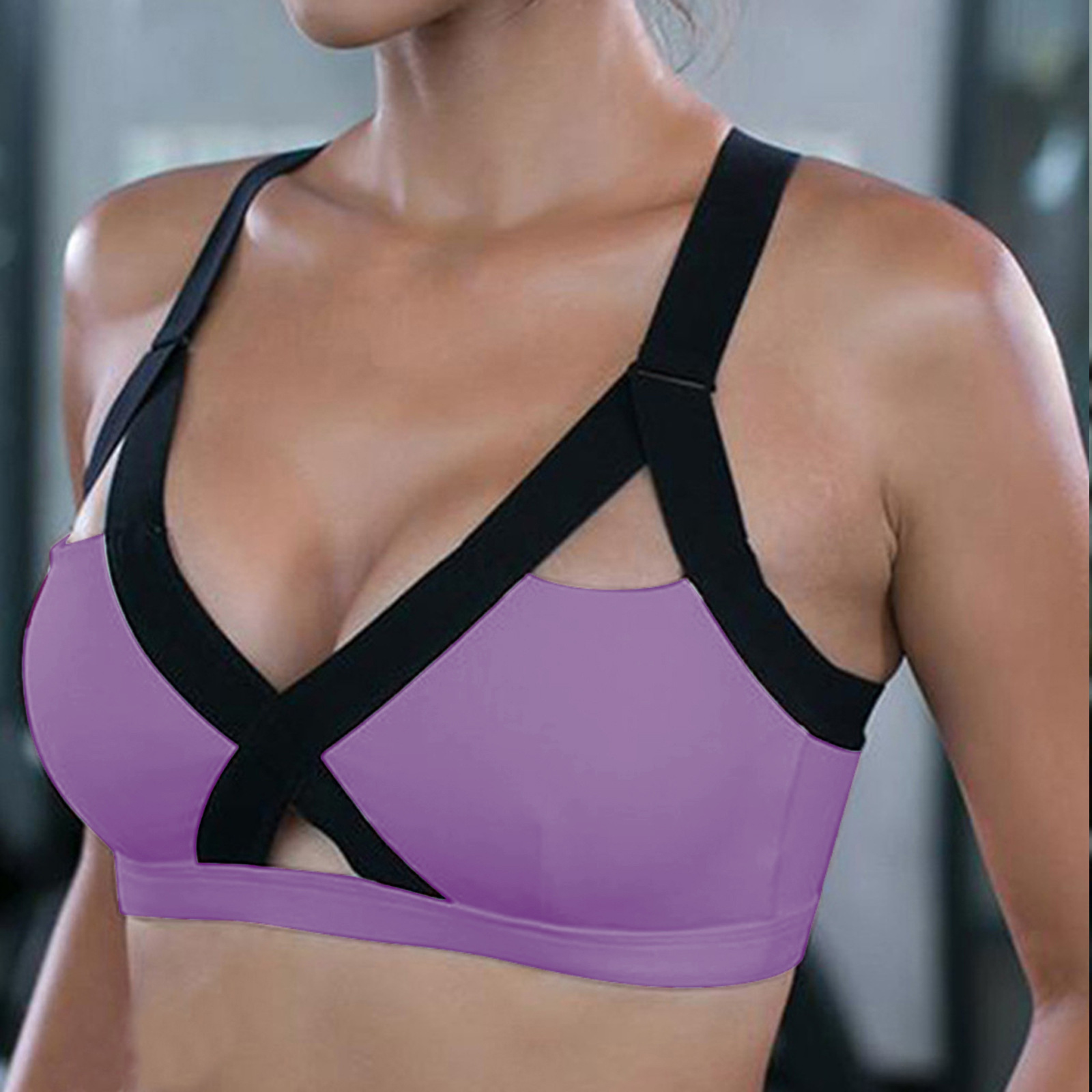 Sports Underwear Women's Running Training Fitness Bra Belt Chest Mat No Steel Ring Beauty Back Yoga Suit Pilates Top