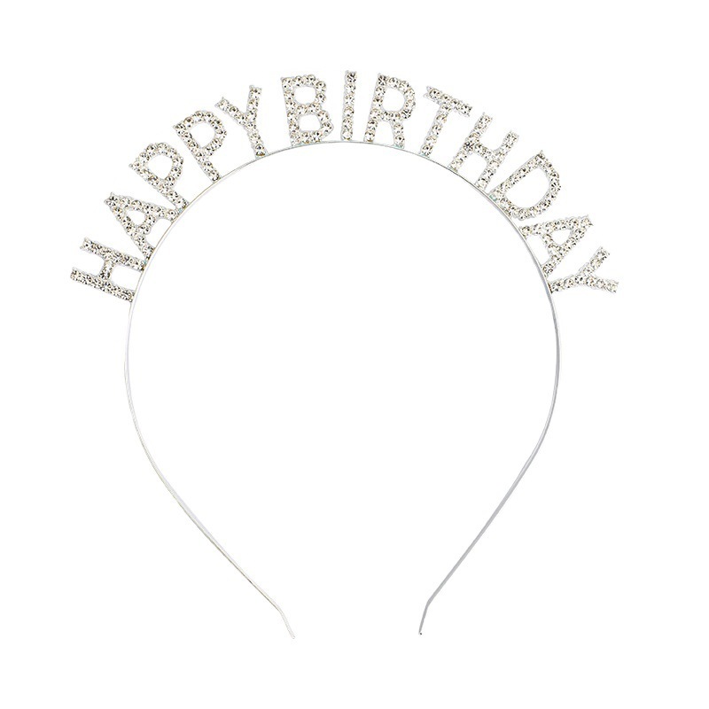 欧米の誕生日パーティーの頭飾りの女の子のアルファベットhappy birthday誕生日おめでとうございます。|undefined