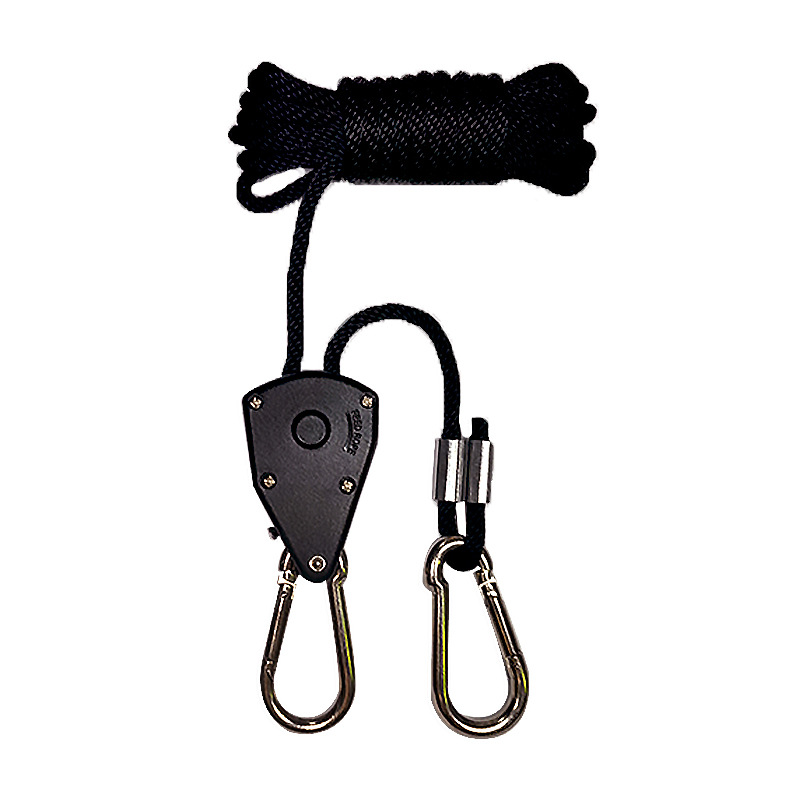 Spot one also wholesale 1/8 lifting lanyard LED lamp hanging rope metal wheel plastic ratchet