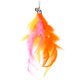 Cat toy cat stick feather replacement head seven color feather chain band Bell cat feather head Factory Outlet