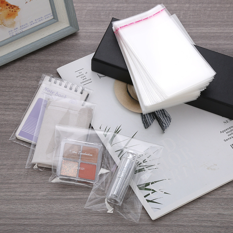 OPP self-adhesive bag transparent self-sealing plastic bag towel pillowcase boxer pants plastic bag 16*24 book packaging bag