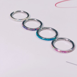 Factory Direct Stainless Steel 316L Open Ring Nose Ring Earrings Earrings Earrings Aubao Coil Seamless Ring Piercing Jewelry