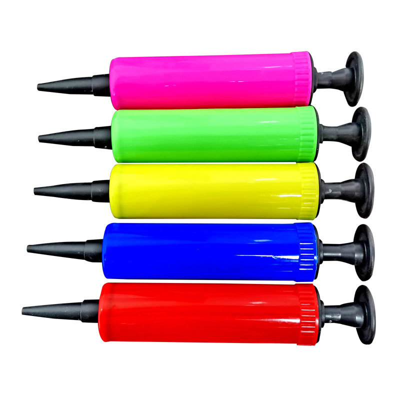Factory wholesale magic balloon pump manual push-pull plastic pump portable mini pump toy