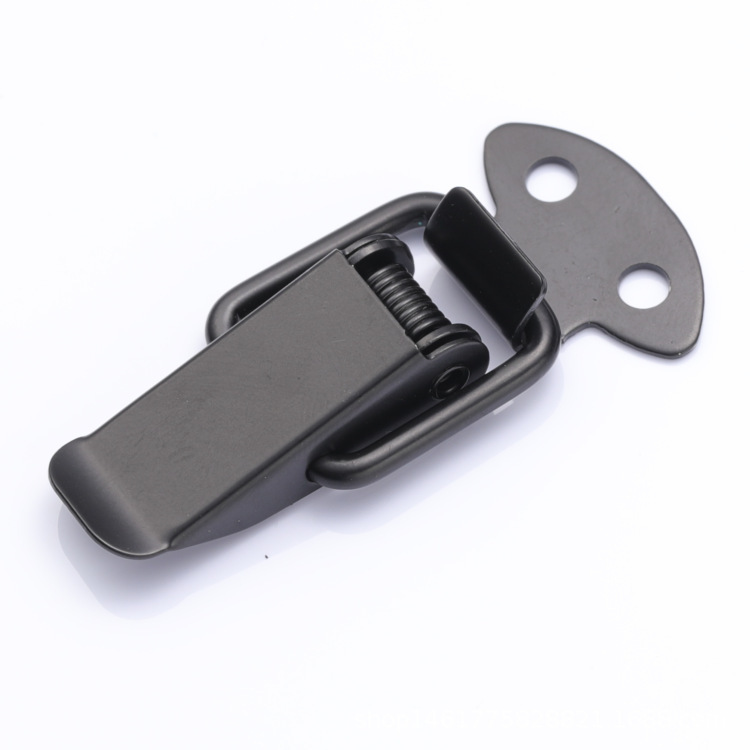 Luggage hardware accessories spring buckle iron nickel plated 304 stainless steel metal lock duckbill buckle 201 mechanical box buckle