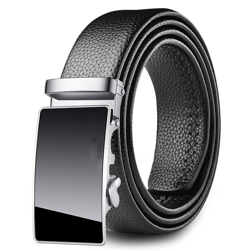 [Factory direct] men's belt soft leather automatic buckle casual Joker jeans belt men's belt wholesale