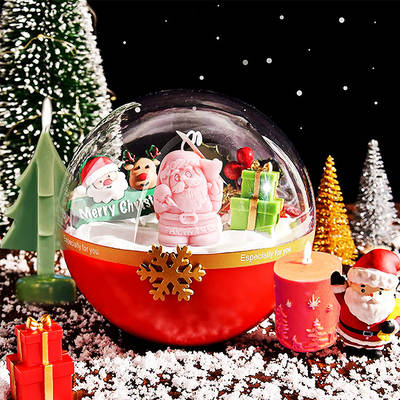 Sanxin Christmas Series Silicone Mold DIY Creative Aromatherapy Candle Handmade Soap Ornaments Santa Claus