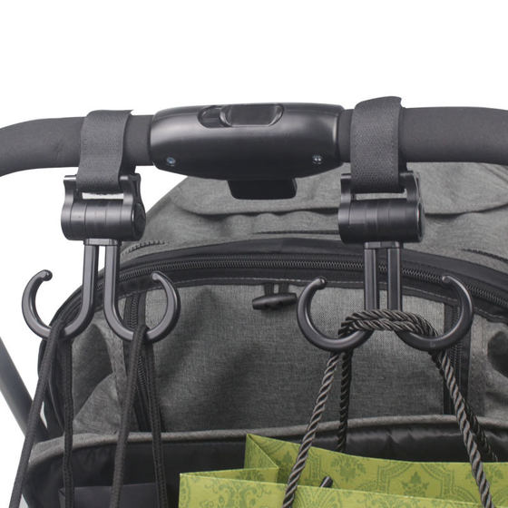 Cross-border new baby carriage hook baby stroller double hook hanging bag hook walking baby artifact stroller accessories