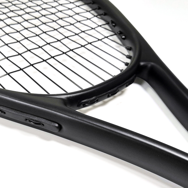 Wholesale aluminum carbon one tennis racket beginner adult training single racket black white resistant practical 27 inches