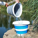 Portable Foldable Bucket Car with Lid Household Cleaning Military Training Research Car Washing Outdoor Water Fishing