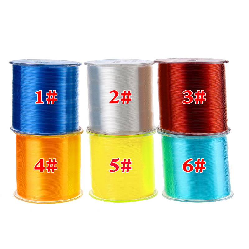 Luya bait 500 m reinforced nylon line colored sea pole Luya bait Sanda fishing line parallel roll table fishing line fishing gear