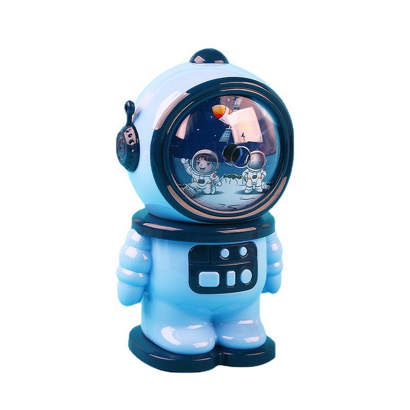 Cartoon astronaut pencil sharpener children pencil sharpener creative robot automatic lead input primary school student hand pencil sharpener